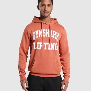 Gymshark Men's Orange Hoodie Sweater